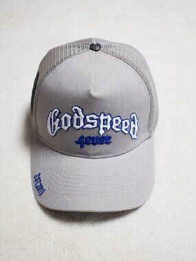 Godspeed Embroidered Gray Trucker Hat